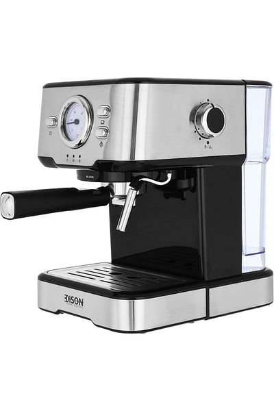 Edison Coffee Maker, 1100 Watts, 1.5 Liters - Silver Black