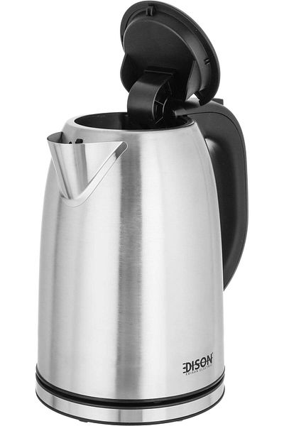 Edison Stainless Steel Water Kettle, 2600-3100 Watts, 1.7 Liters, KE02402A-CE - Silver Black