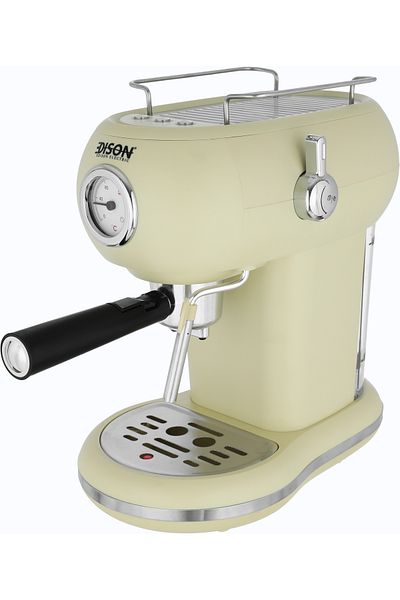 Edison Espresso Machine, 1.2 Liters, 1100 Watts - Light Beige