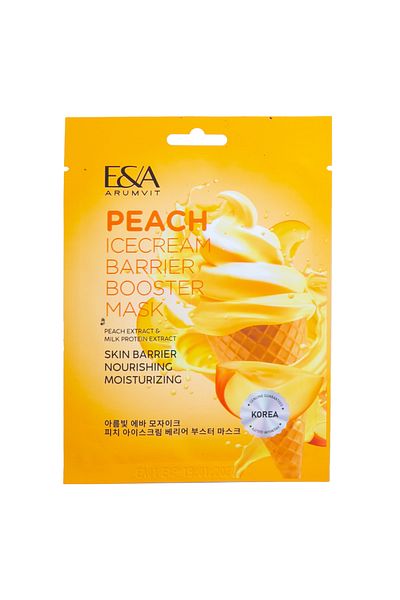 Mask Arumvit Eva Mosaic Peach Ice Cream Barrier Booster Mask-- 25 g