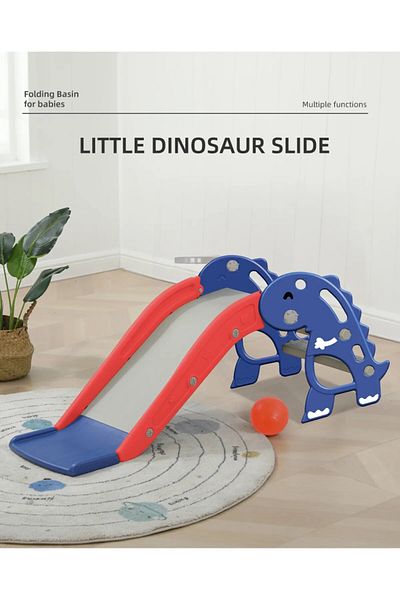 FULLJOY Mini Dinosaur Slide with Basketball FJY-48