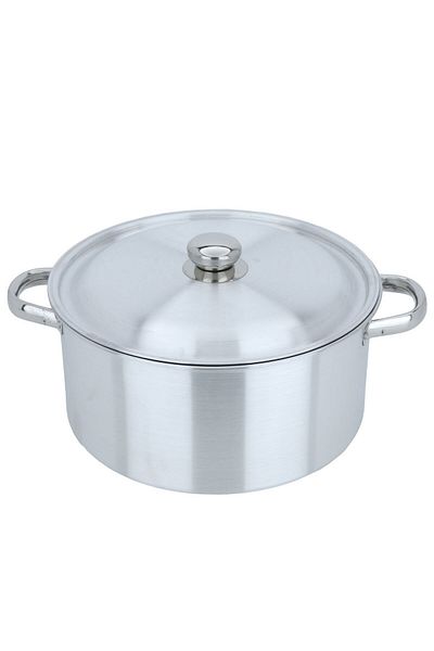 ROBUST Aluminum Pot with Lid and Handles Robust, 28 cm, Round - Silver