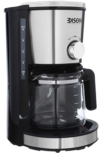 Edison Coffee Machine, 1.25 Liters, 1000 Watts, CM-338BEA BLACK - Black