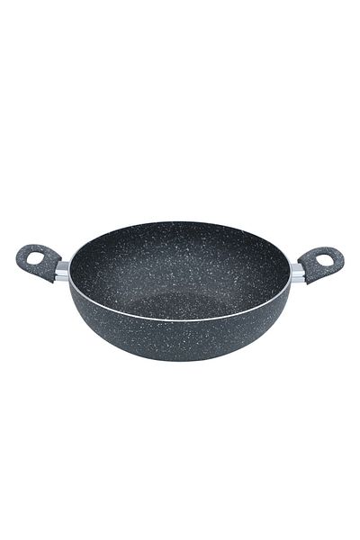 ROCKY Granite Rocky Pan, 32 cm, Deep - Dark Gray
