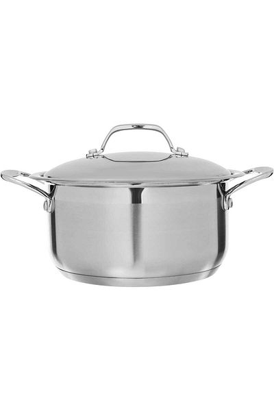 ROCKY Stainless Steel Pot, 20 cm - Silver