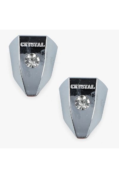 Generic Decorative ABS Plating Wiper Hole Cover Set Silver