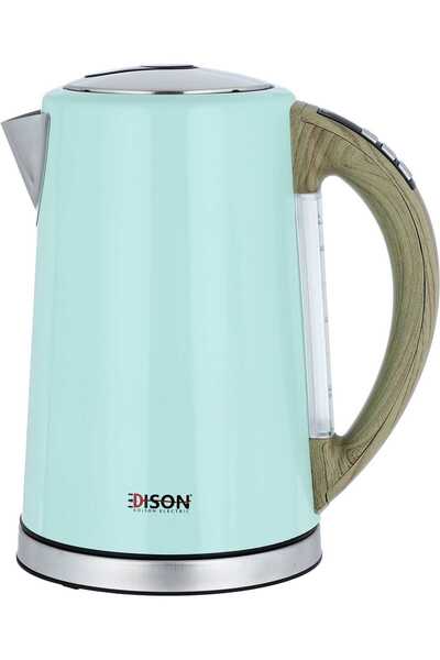 Edison Stainless Water Kettle, 2100W, 1.7L - Light Green