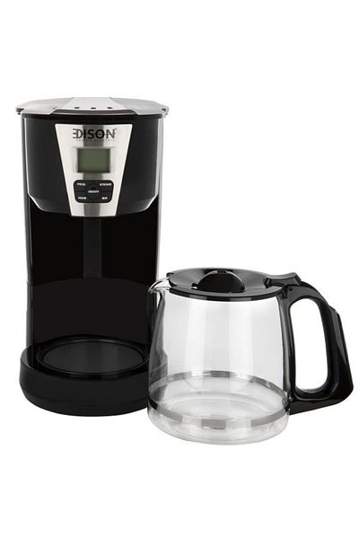 Edison Coffee Maker, 1.8 Liter, 1000 Watts - Black