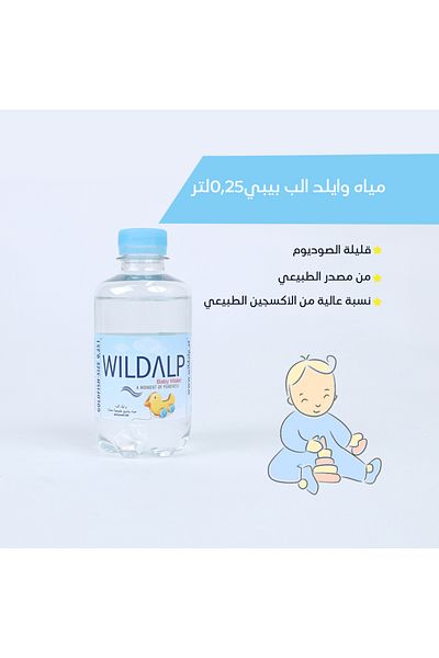 WILDALP Wild Alp Baby Water Carton 1*12*250 (Nature's Gift for Your Baby)