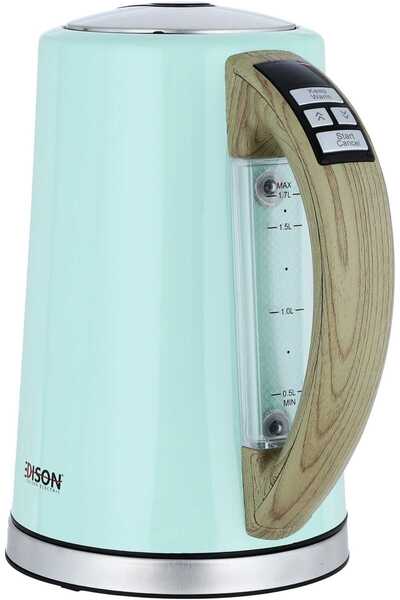 Edison Stainless Water Kettle, 2100W, 1.7L - Light Green