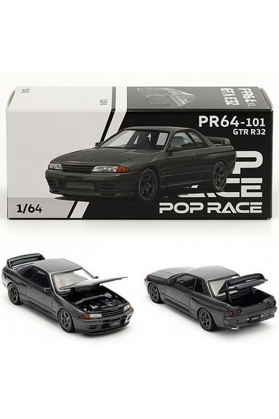 pop race 1 Pop Race – 1:64 Nissan Skyline Gt-R R32 Model Vehicle