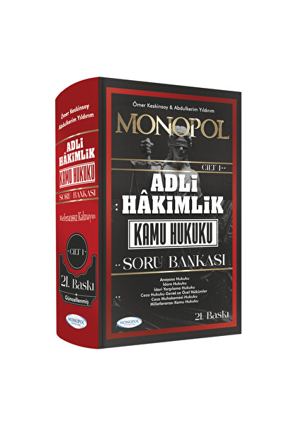 Monopol Yayınları Adli Hâkimlik Açıklamalı Kamu Hukuku Soru Bankası 21. Baskı