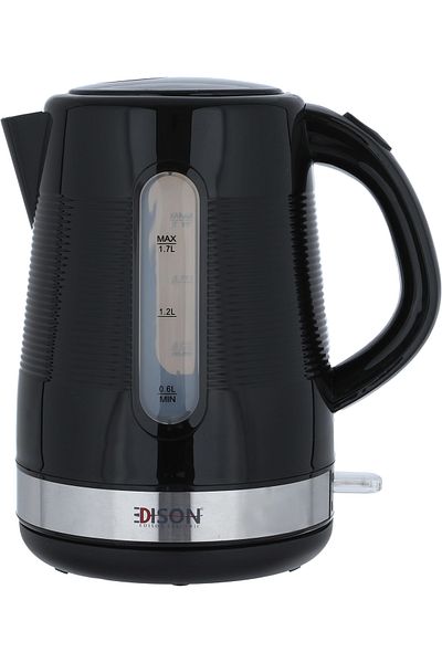 Edison Edison Electric Kettle, 2200 Watts, 1.7 Liters - Black