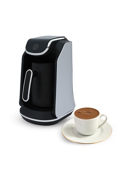 Edison Turkish Coffee Maker, 4 Cups, 400W - Black Silver