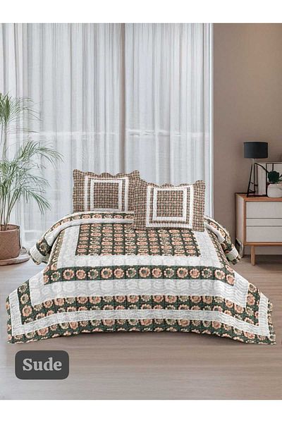 Örtüm Sude Quilted Bedding Double