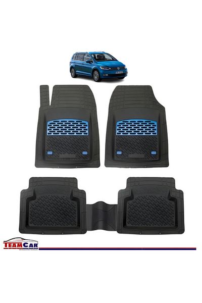 TEAMCAR Covorașe Auto ® Tip Tăviță Volkswagen Touran Ii (2015 ) - Blue
