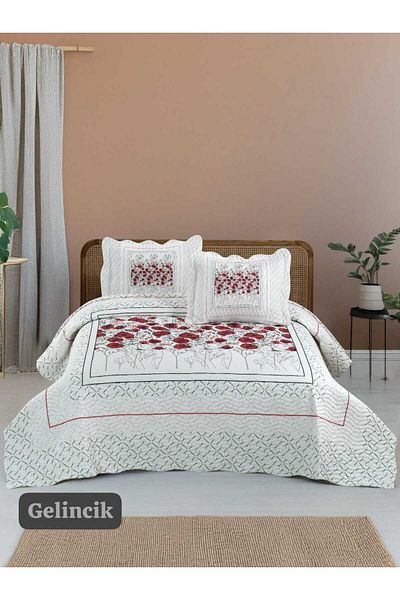 Örtüm Gelinci̇k Quilt Bedding Double
