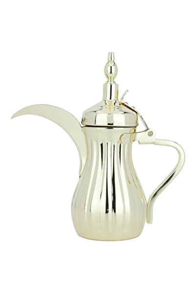 Alsaif Gallery Saif Gallery Steel Coffee Pot, Size 32 - Gold