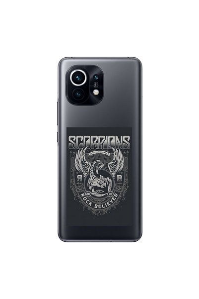 Dali Design Xiaomi Mi 11 Compatible Transparent Case with Scorpions Design