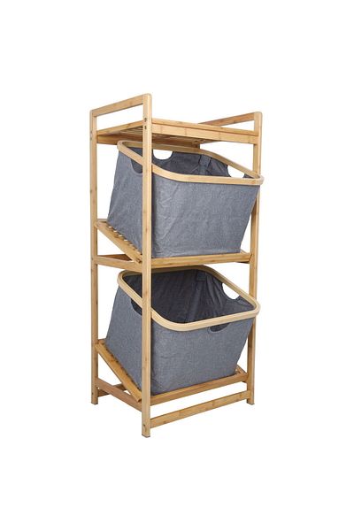 Alsaif Gallery Wooden Storage Shelf, 2-Tier - Alsaif Gallery