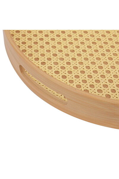 Alsaif Gallery Wooden Serving Tray Alsaif Gallery, Circular - Wooden