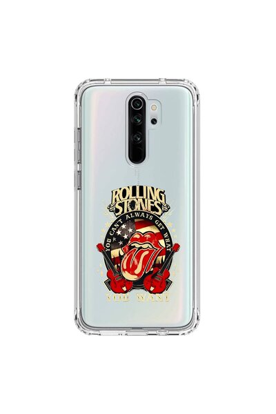 Dali Design حافظة شفافة متوافقة مع هاتف Xiaomi Redmi Note 8 Pro بتصميم رولينج...