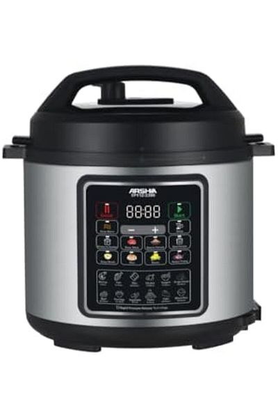 Arshia Digital Pressure Express Cooker 6L, 1000 Watts of Powerful Cooking Performance