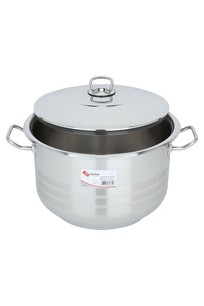 Alsaif Gallery Steel Pot Alsaif Gallery, 30×20 cm - Silver