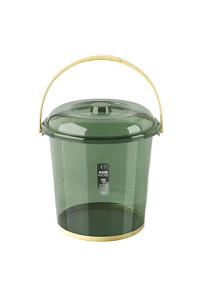 rexa Durable Plastic Water Bucket with Handle and Secure Lid