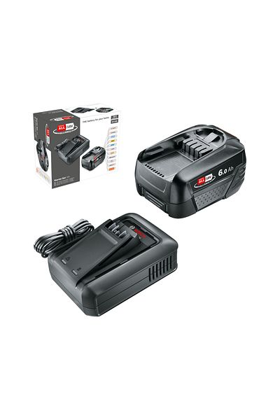 Bosch Bosch 1600A032A8 18 V battery and charger set, 1 x 6.0 Ah + AL 18V-44 (Black)