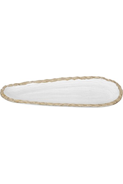 Alsaif Gallery Dessert Plate Glass Alsaif Gallery, 10×27×2.7 cm, Golden Edge ...