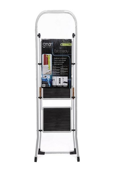 Five Simply Smart 3-Steps Foldable Anti Slip Metal Step Ladder