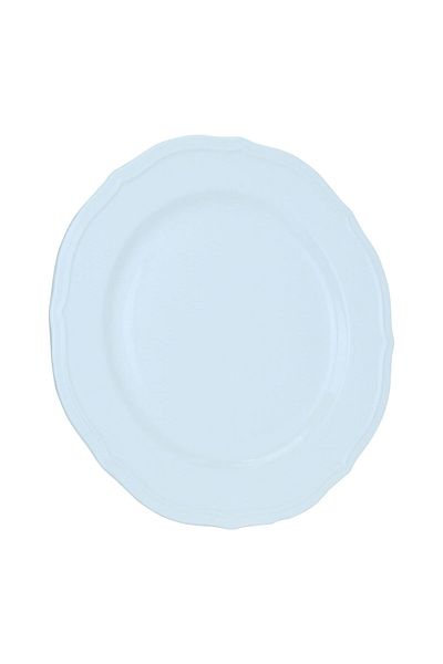 Alsaif Gallery Porcelain Serving Plate Alsaif Gallery, 10.5 inch, Flat Circular - White
