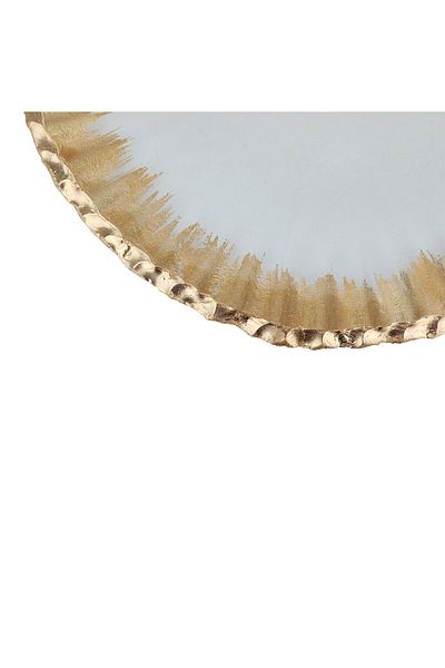 Alsaif Gallery Glass Serving Dish Hala, Alsaif Gallery, Flat, Circular - White