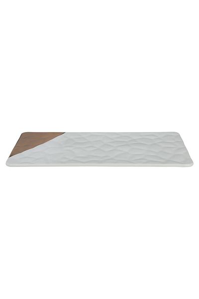 Alsaif Gallery Porcelain Serving Plate from Alsaif Gallery, Flat Rectangle - White