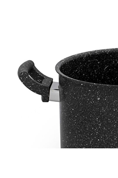 Alsaif Gallery Saif Gallery Granite Pot (Haskoor), Double, 22 cm - Black