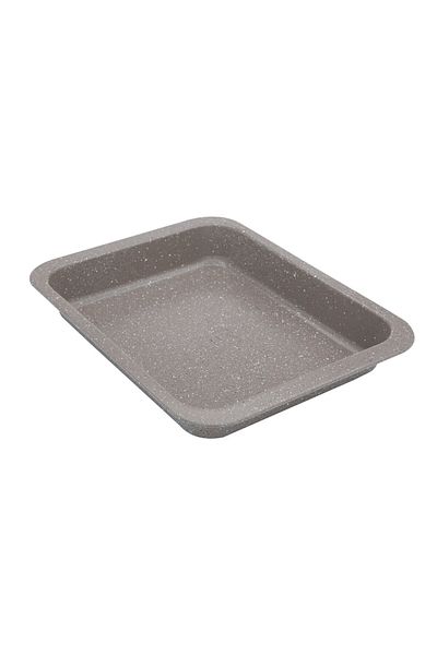 Alsaif Gallery Granite Bake Chef Oven Tray, Rectangular, 4.5×24.5×32 cm - Cappuccino
