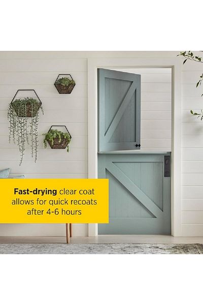 Minwax Premium Oil Fast-Drying Warm Semi-Gloss Polyurethane Wood Finish Clear