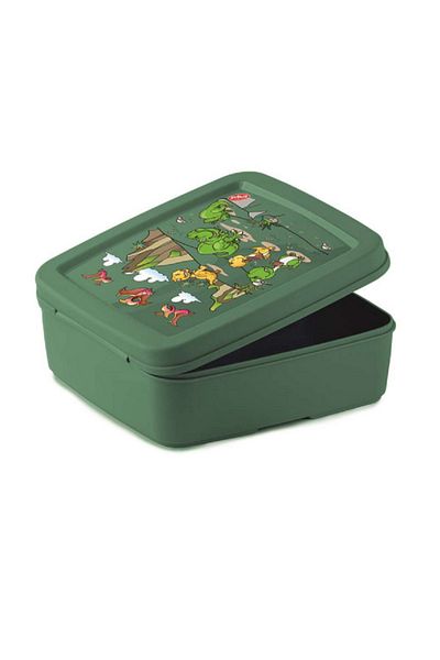 Snips High-Quality Dino Kids Sandwich Box Green 0.50 Liter