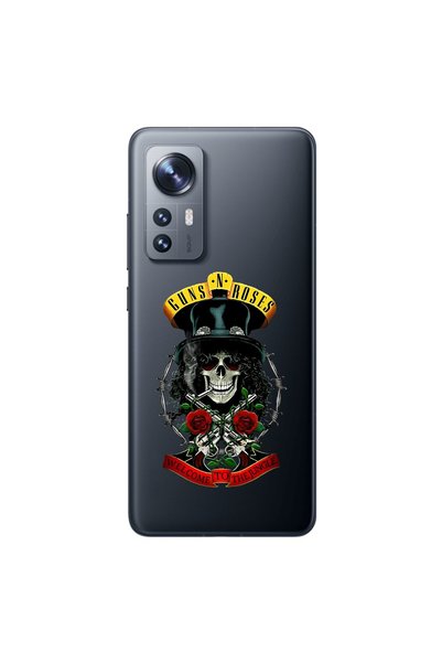 Dali Design حافظة شفافة متوافقة مع هاتف Xiaomi Mi 12 بتصميم Guns N' Roses