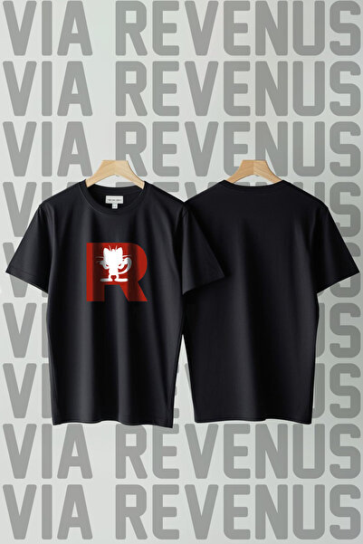 Vordevia Μπλουζάκι με στάμπα Rocket Team με φαρδύ Unisex λαιμόκοψη