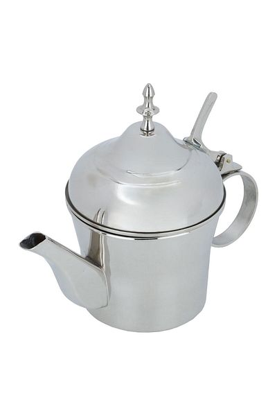 Alsaif Gallery Steel Teapot Alsaif Gallery, 1.5 Liter, Round - Silver