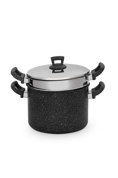 Alsaif Gallery Granite Pot Alsaif Gallery (Haskor), Double, 22 cm - Black