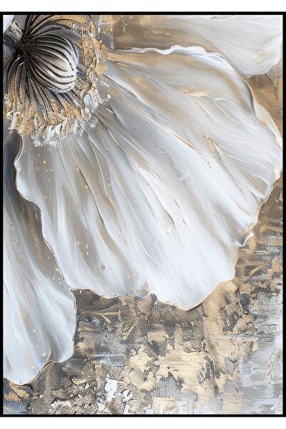 Harikabirev HARİKABİREV | COMBINAT DE FLORI GRAY-GOLD (ARTISTIC) | MDF PLKSMDF CU CADRU PLEXY