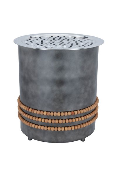 Alsaif Gallery Round Fire Stove Alsaif Gallery, 24×24×16 cm, Indian - Grey