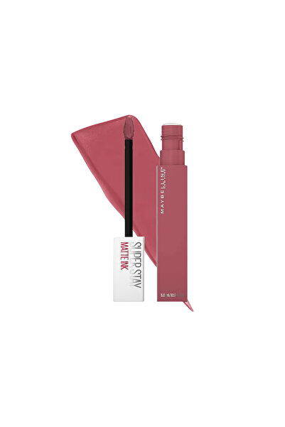 Maybelline New York أحمر شفاه سوبر ستاي مات إنك وردي رقم 175