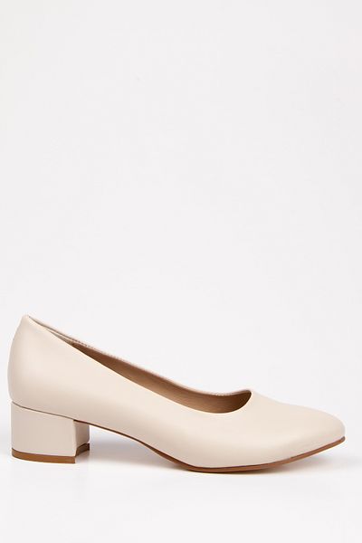 MFT AYAKKABI Women's 3 cm Heeled Short Thick Heeled Shoes