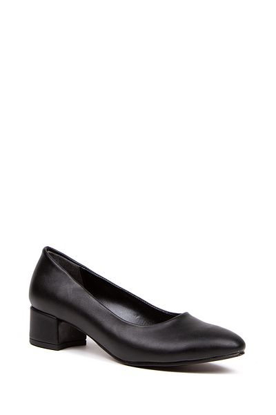 MFT AYAKKABI Women's 3 cm Heeled Short Thick Heeled Shoes