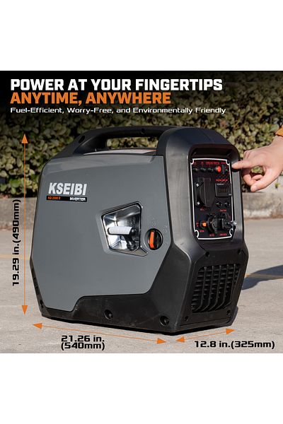 kseibi GASOLINE INVERTER, 2.0KW - Portable, Low Noise, Fuel-Efficient, Ideal for Home & Outdoor Use.