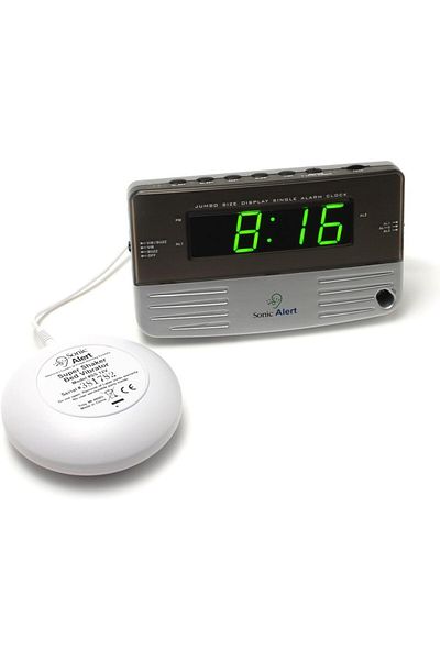 Sonic Boom Alert Sb200ss Alarm Clock, Battery Backup | Wake With A Shake, Multicolored